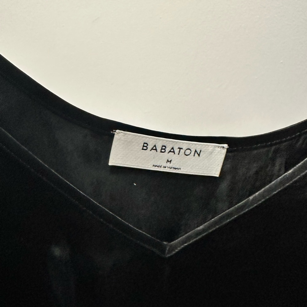 Babaton / Aritzia Silk Black Shirt